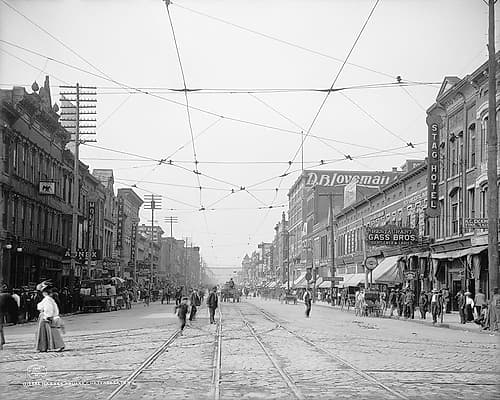 Market Square Chattanooga 1907 Photography Print