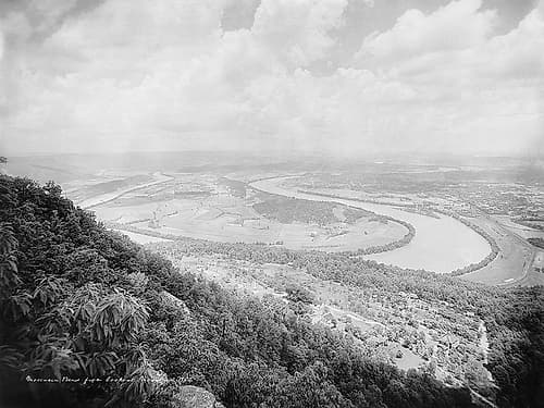 Moccasin Bend from Lookout Mountain 1902 Landscape Print