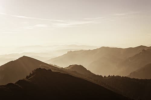 Mountain View 17 Soft Color Landscape Print