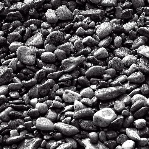 Rocks BW Beach Print