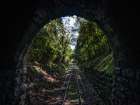 Train Enter Tunnel 3 Art Print