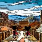 Glass Walk Art Print