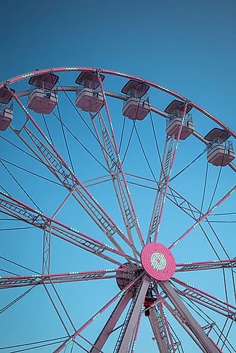 Ferris Wheel 8 Abstract Art Print