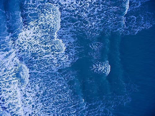 Blue Waves Coastal Print