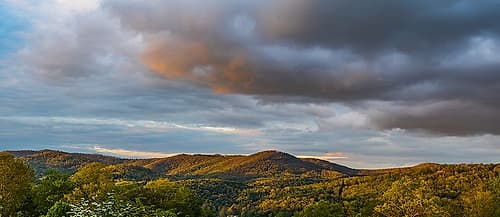 Cashiers Clouds Pano Landscape Print