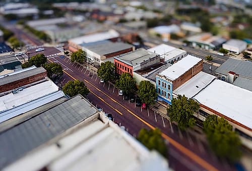 Downtown Thomasville Mini Landscape Print