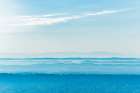 Morning Layers Blue Landscape Print