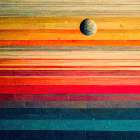 Rainbow Planet 3 Art Print