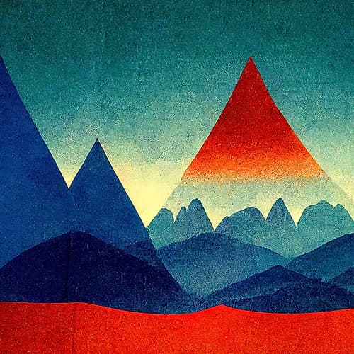 Rainbow Volcano 3 Art Print