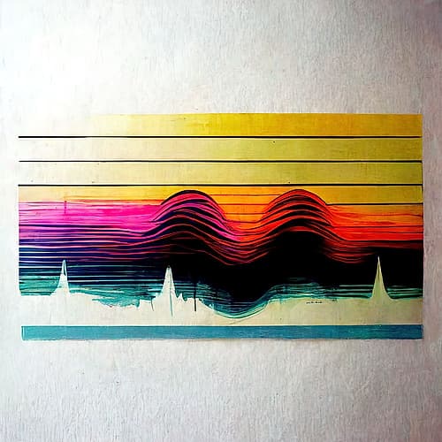 Waveform 11 Art Print