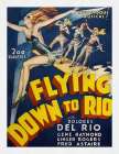 Flying Down To Rio Vintage Print