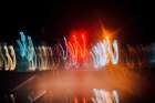 A Blurry Night 8 Art Print