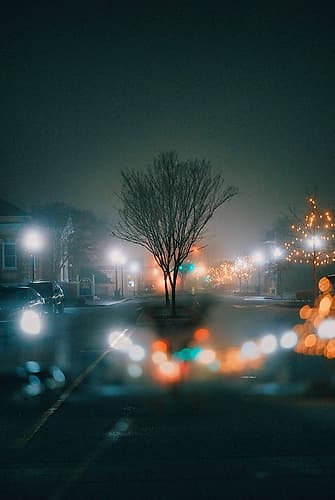 A Foggy Night 1 Art Print