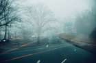 Foggy Road 1 Art Print
