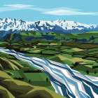 Geraldine River - by Mitchell, Ira | Image Vault | Mitchell, Ira