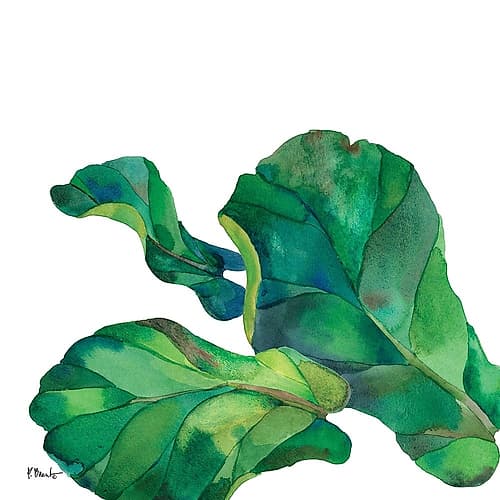 Palm Fronds II Bord de mer reproduction