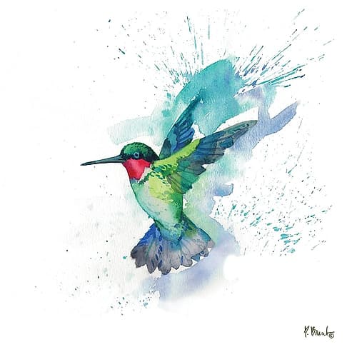 Arianna Hummingbird II Art Print