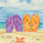 Toes in the Sand I Art Print