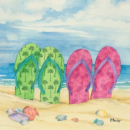 Toes in the Sand II Coastal Print