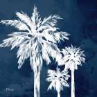 Cyano Palms I Art Print