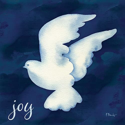 Cyano Dove II Art Print