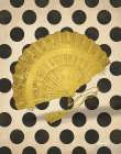 Vintage Gold Fan Bathroom Art Print