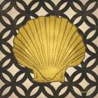 Gold Shells II Art Print