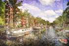 Amsterdam Waterway Art Print