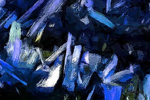 Woodpile 2 Art abstrait reproduction