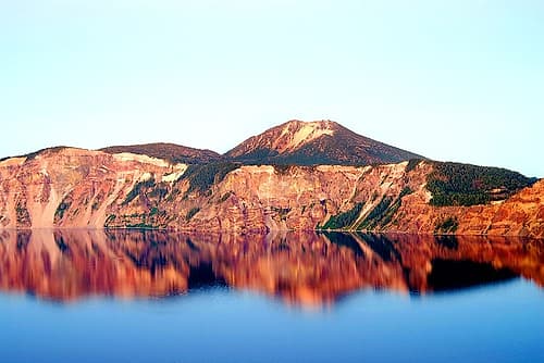Dusk at Crater Lake Landscape Print