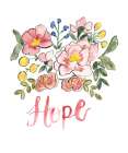 Floral Bouquet Hope Art Print