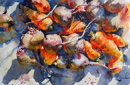 Beet harvest Food Print