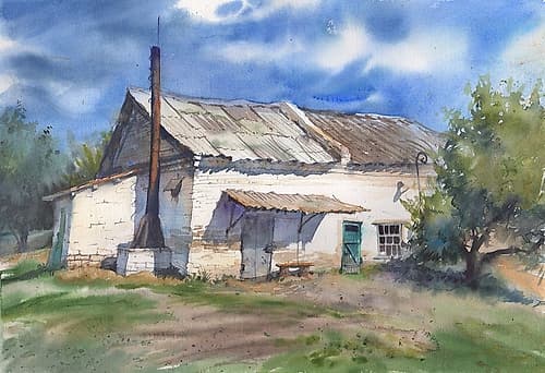 Countryside landscape Art Print