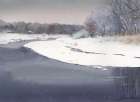 Winter landscape Art Print