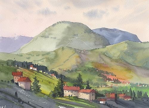 Italian landscape Art Print