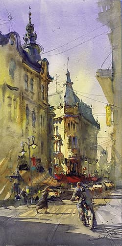 City Walk Art Print