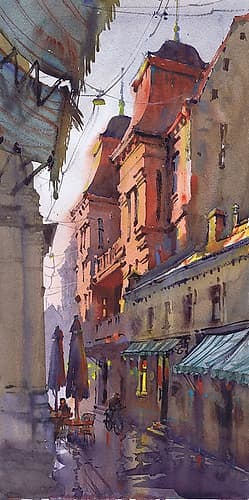 Place Under the Awning Art Print