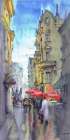 Cityscape with Terraces Art Print