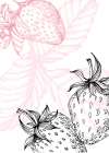Abstract floral Strawberry Art Print