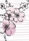 Sakura flowers minimal art Art Print