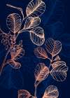 Eucalyptus flowers minimal art Art Print