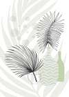 Palm leaves exotic plants Art Print
