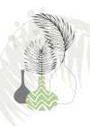 Palm leaves exotic plants Art Print