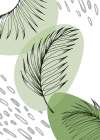 Palm leaves exotic plants Art Print