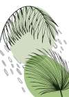 Palm leaves exotic plants Art Print