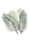 Palm leaves exotic plants Art Print
