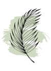 Palm leaves exotic plants Art Print