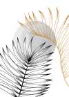 Palm leaves exotic plants Art Print
