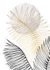 Palm leaves exotic plants Art Print
