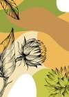 Sunflower minimal art Art Print